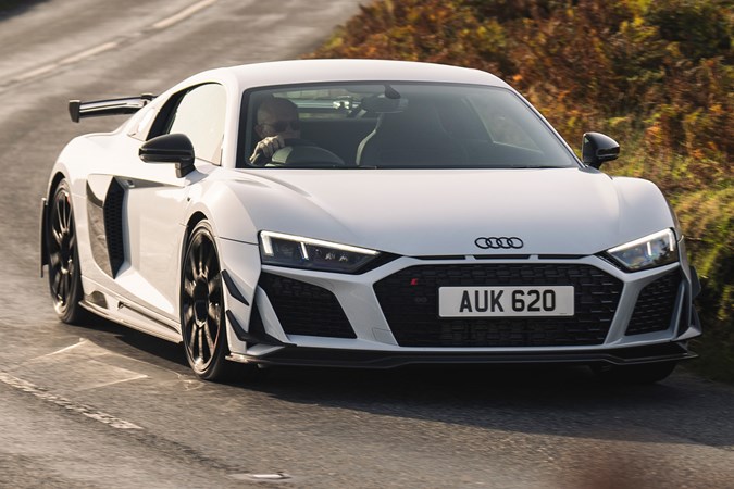 Audi R8 GT (2023) front driving