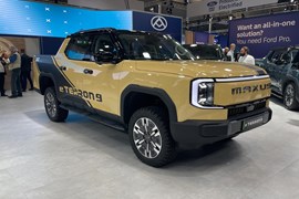 The Maxus eTerron 9 is an all-electric 4WD pickup truck.