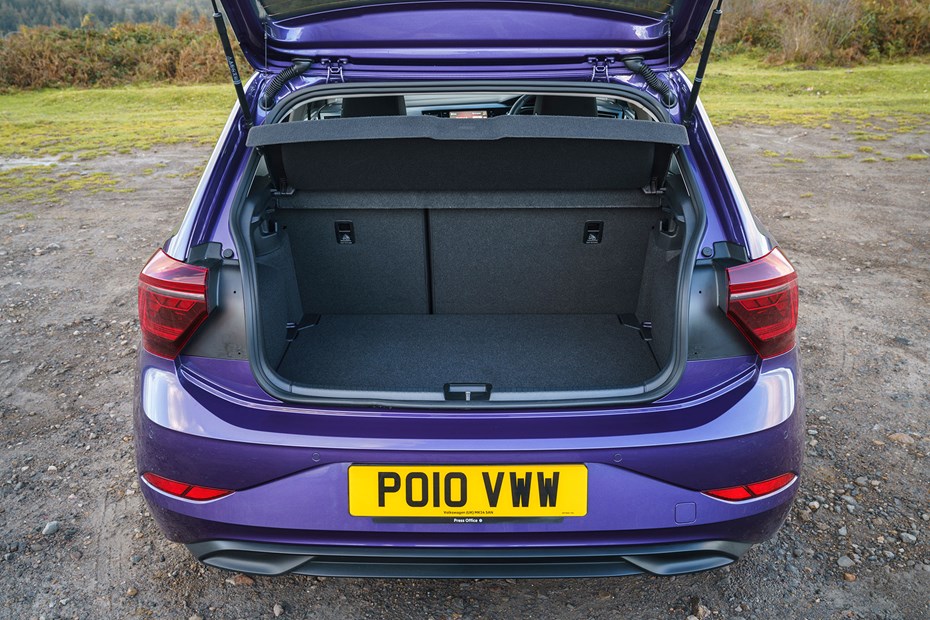 Volkswagen Polo (2024) review: boot space, seats up, black upholstery