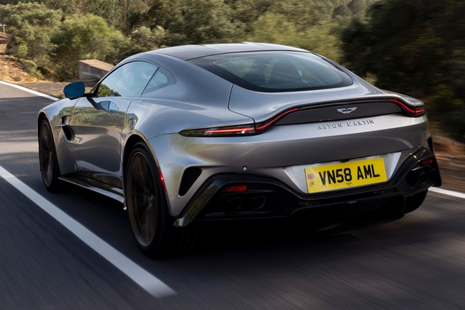 Aston Martin Vantage (2024) rear driving