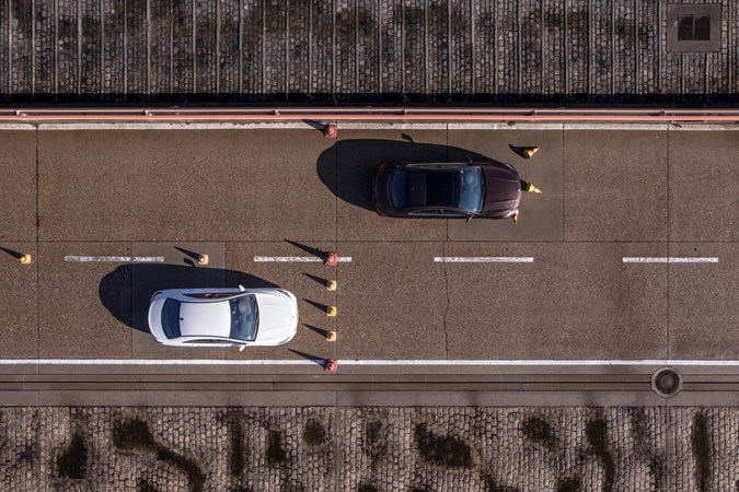 Braking distance difference caused by fake brakes