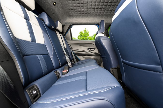 Alpine A290 review, interior, blue, rear seats | Parkers