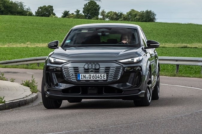 Audi Q6 E-Tron Sportback front cornering