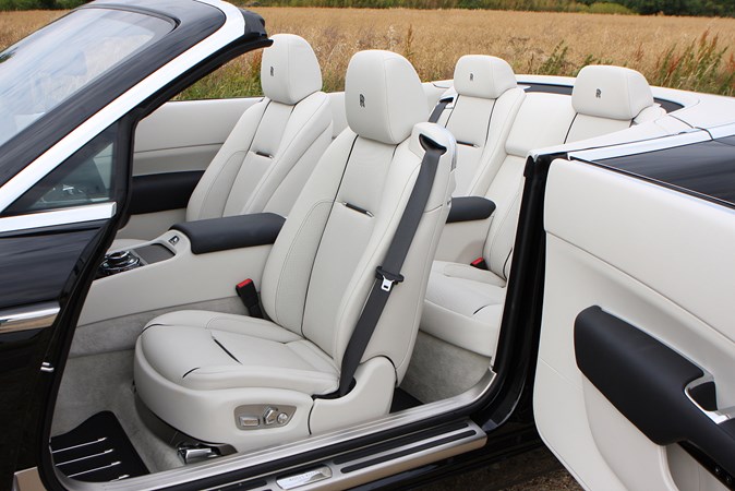 The Rolls-Royce Dawn has acres of passenger space