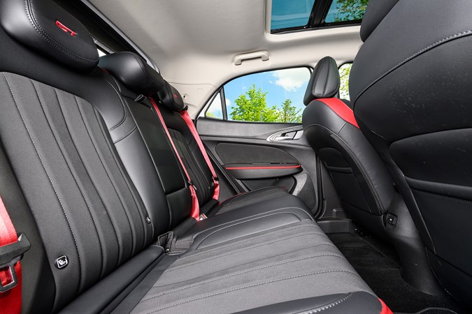 GWM Ora 03 review, interior, black, red, rear seats| Parkers