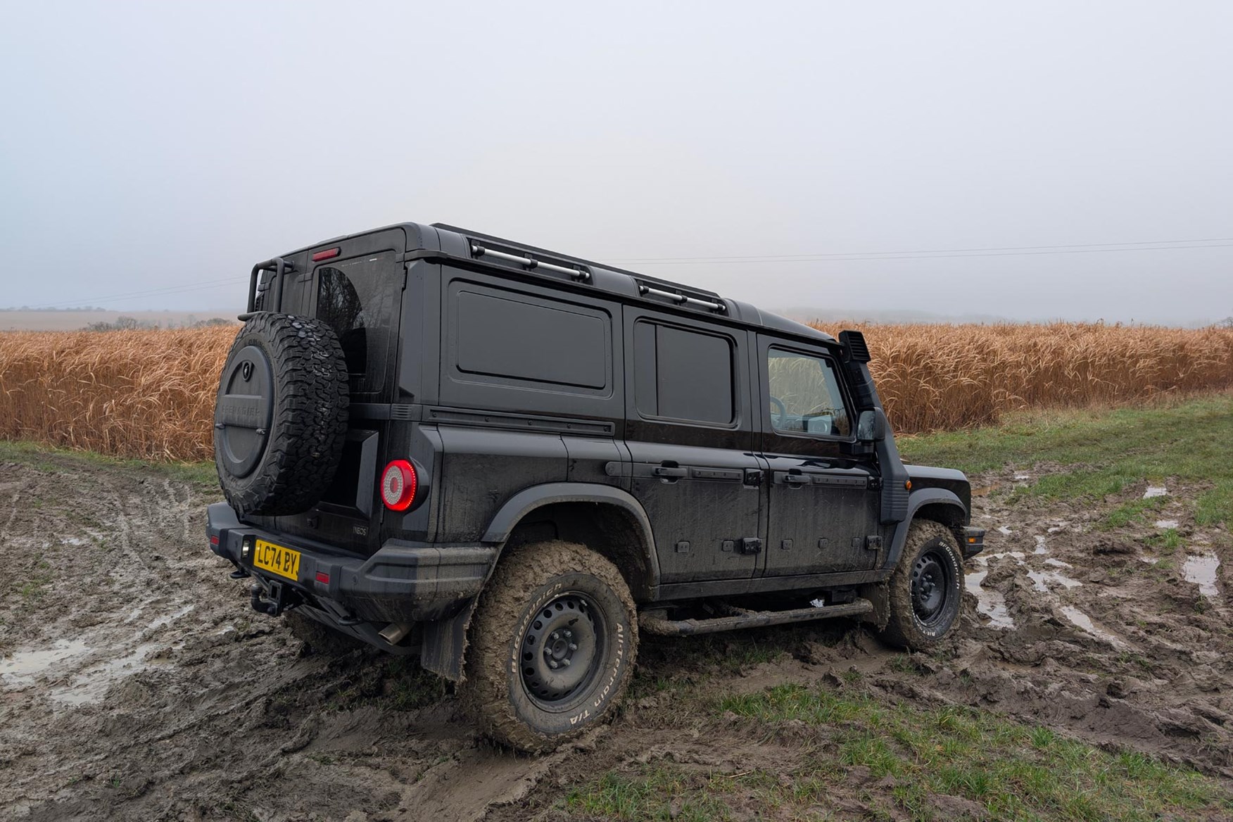 The Ineos Grenadier Commercial's chunky tyres are a great asset.