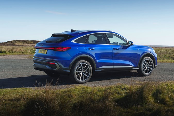 Audi Q5 Sportback review - rear, blue