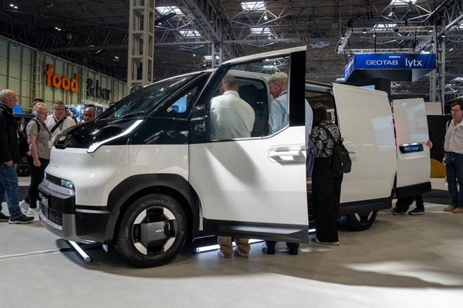 Kia PV5 electric van at the 2025 CV Show