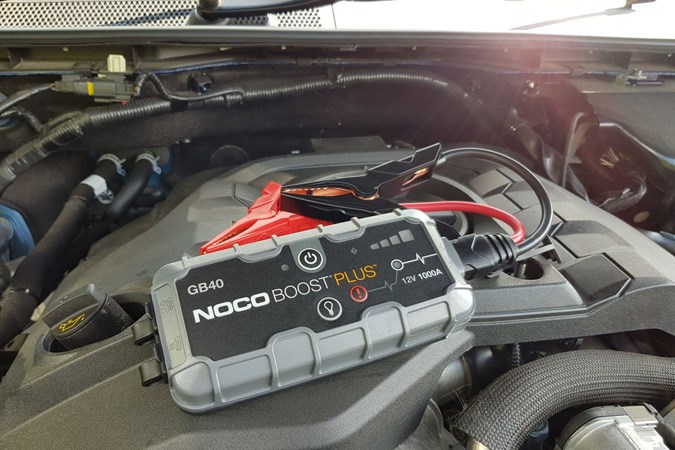 NOCO GB40 in VW Amarok bonnet