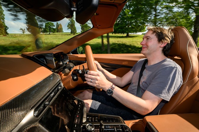 Aston Martin Vanquish Volante review - cj hubbard driving