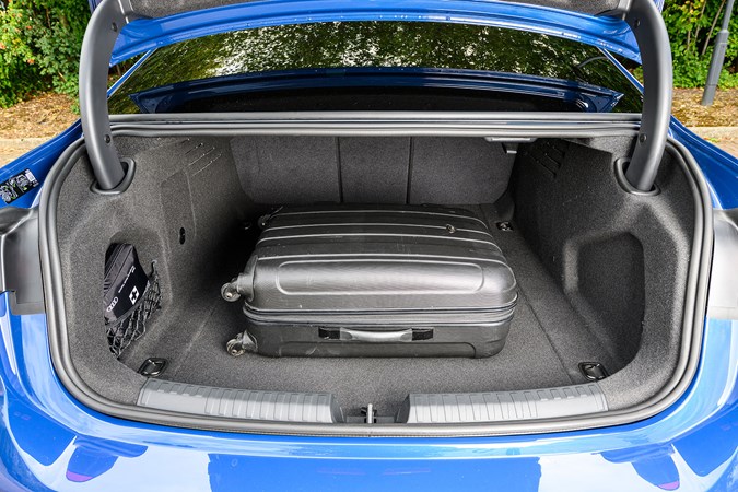 Audi A6 saloon (2025) review: boot space, with case in it