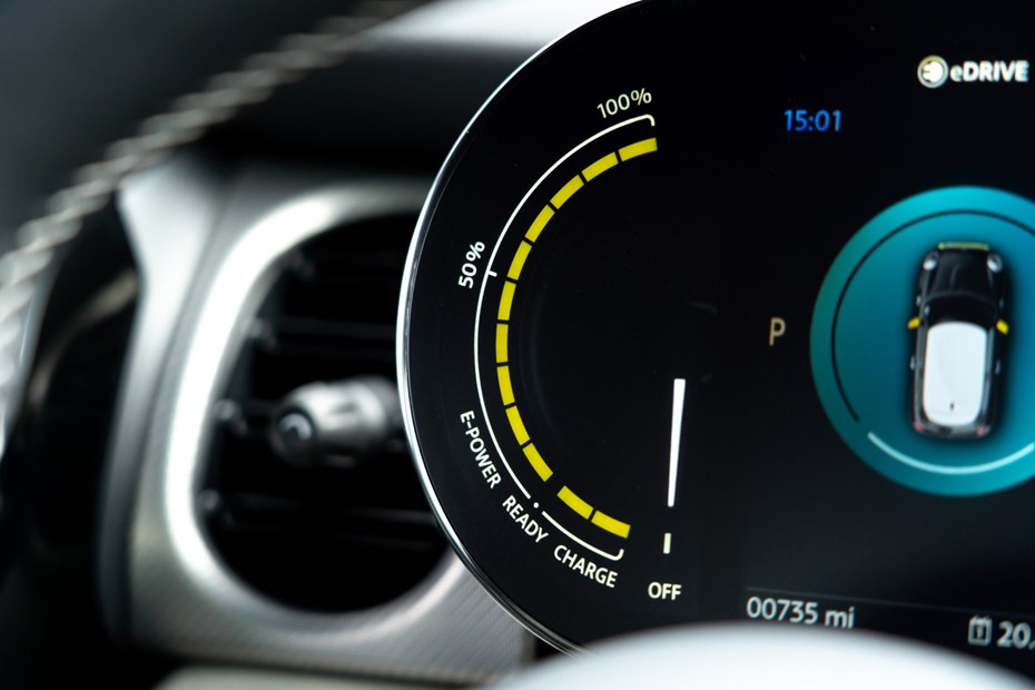 MINI Electric digital gauge cluster