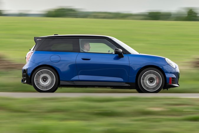 MINI JCW Electric profile driving