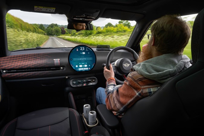 MINI JCW Electric Alan Taylor-Jones driving