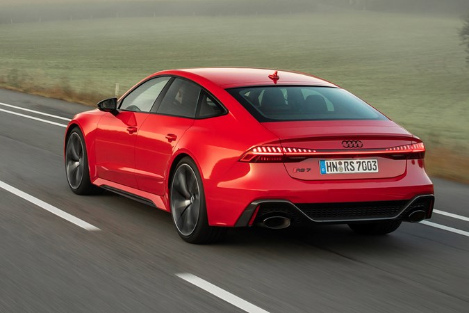 Audi RS 7 Sportback (2020), driving from the rear