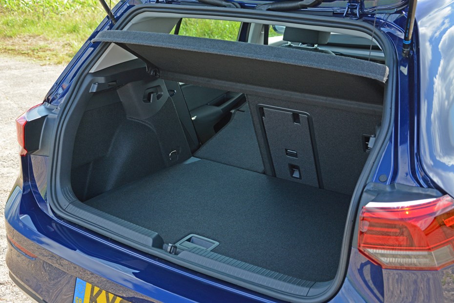 Blue 2020 Volkswagen Golf bootspace