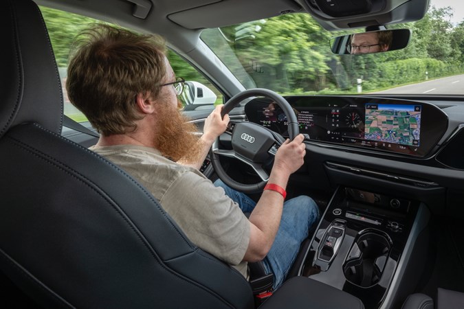 Audi A5 E-hybrid Alan Taylor-Jones driving