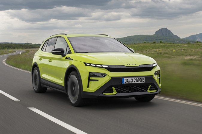 Skoda Elroq Hyper Green front