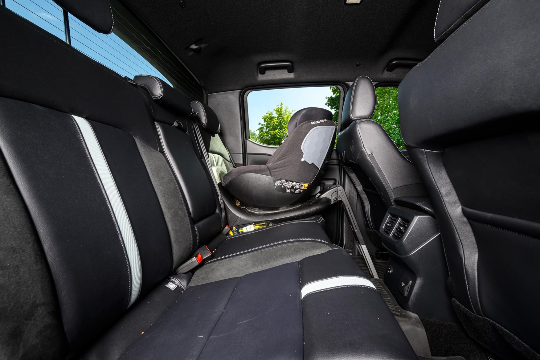 Space in and access into the rear is decent for adults and children alike.