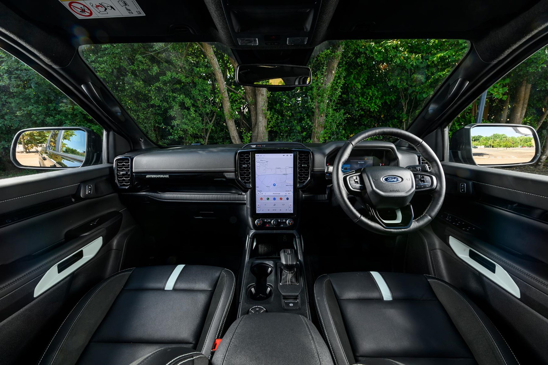 The PHEV cabin is classic Ranger fare.