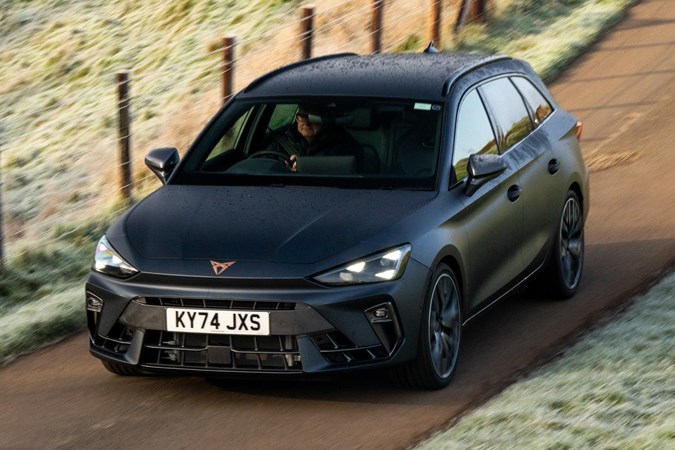 Cupra Leon Estate (2024) front driving