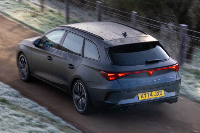 Cupra Leon Estate (2024) rear driving