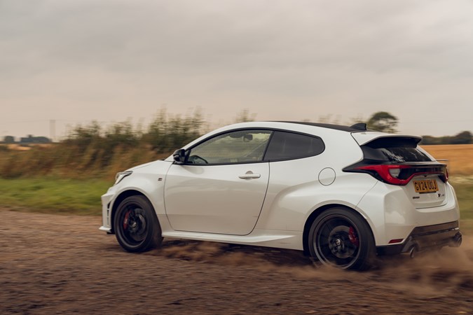 Toyota Yaris (2024) rear driving