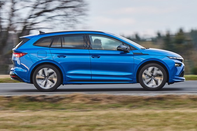 Skoda Enyaq profile driving