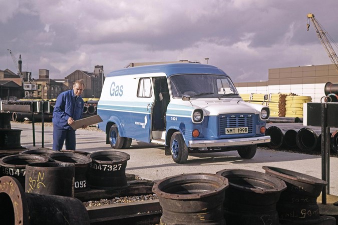 The first generation of Ford Transit that launched in 1965.