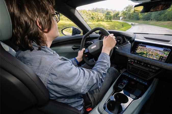 Audi E-Tron GT review - cj hubbard driving