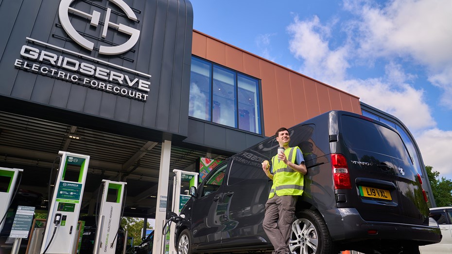 Charging your electric van over breakfast could be enough for the week