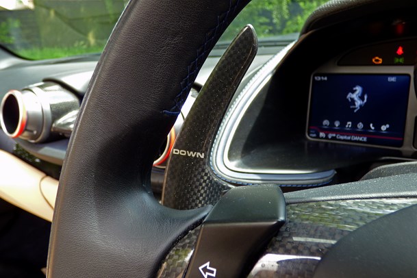 Ferrari 812 GTS gearshift paddle 2020