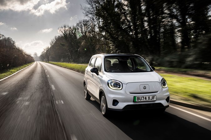 Electric car grant: Leamotor T03, front three quarter driving
