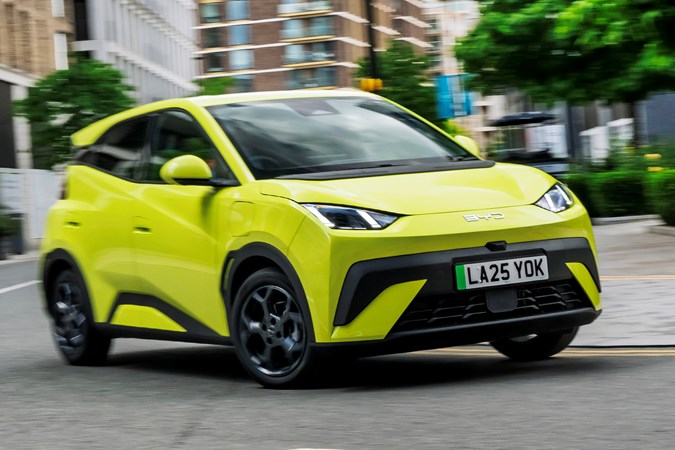 Electric car grant: BYD Dolphin Surf, front three quarter cornering