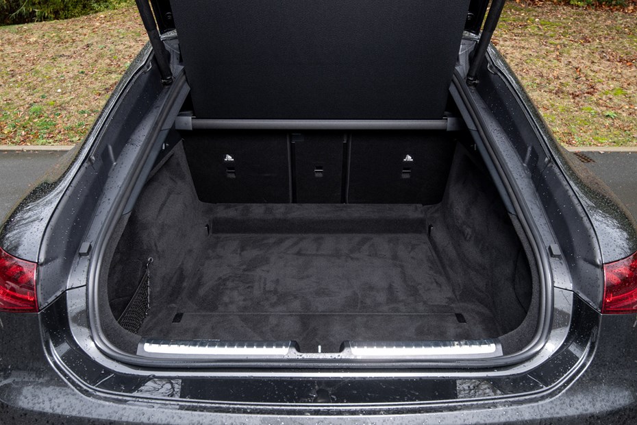 Mercedes EQS review - boot space luggage capacity with the seats up