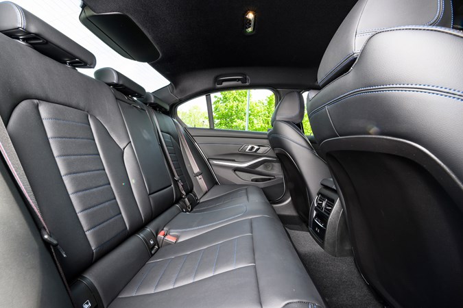 BMW 330e 2025 rear seat space