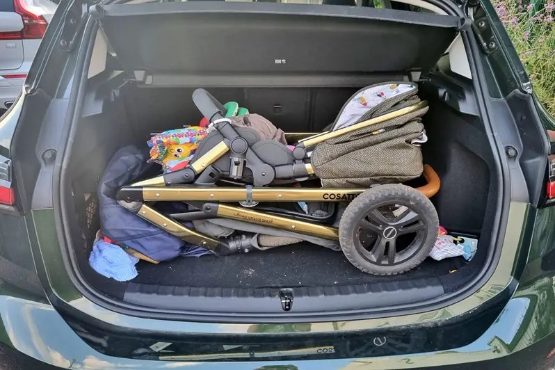 BMW 2 Series Active Tourer loadbay with pushchair