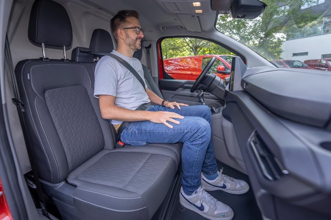 We consider how comfortable a van's cabin is to work in.