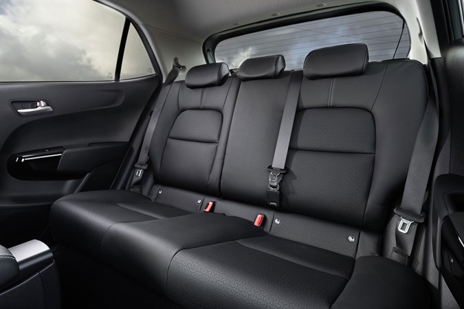 Kia Picanto (2025) review: rear seats, black leather upholstery