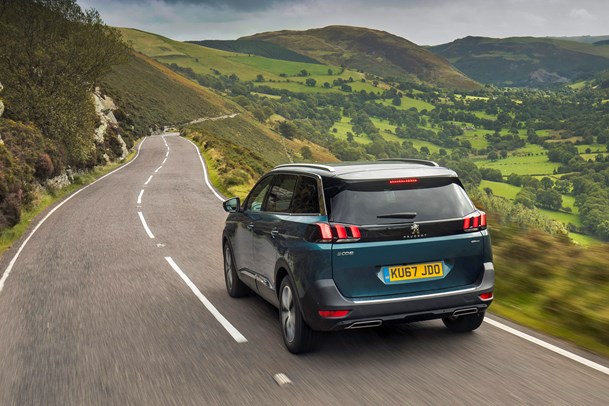 Peugeot 5008 review - rear view, driving
