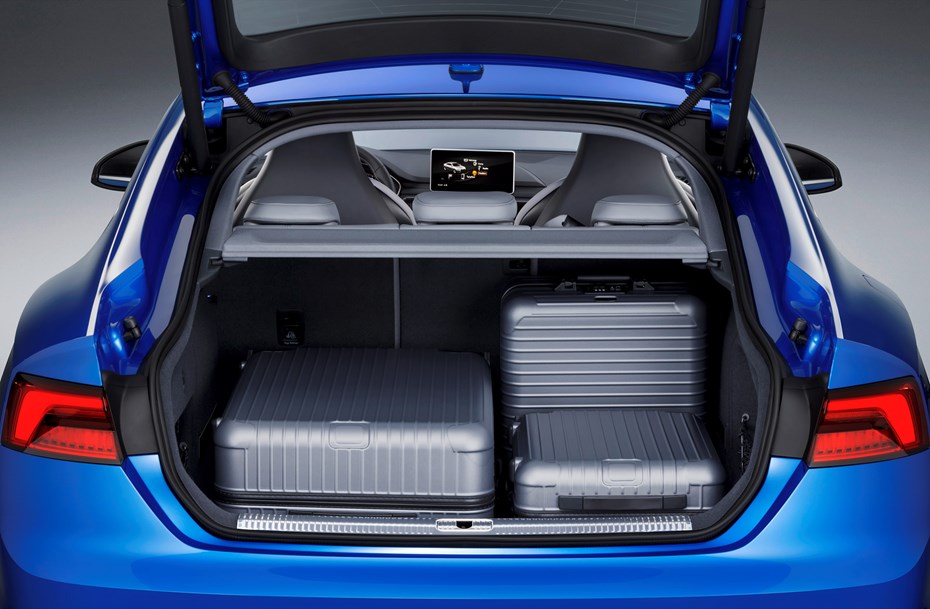 Audi A5 Sportback boot with luggage