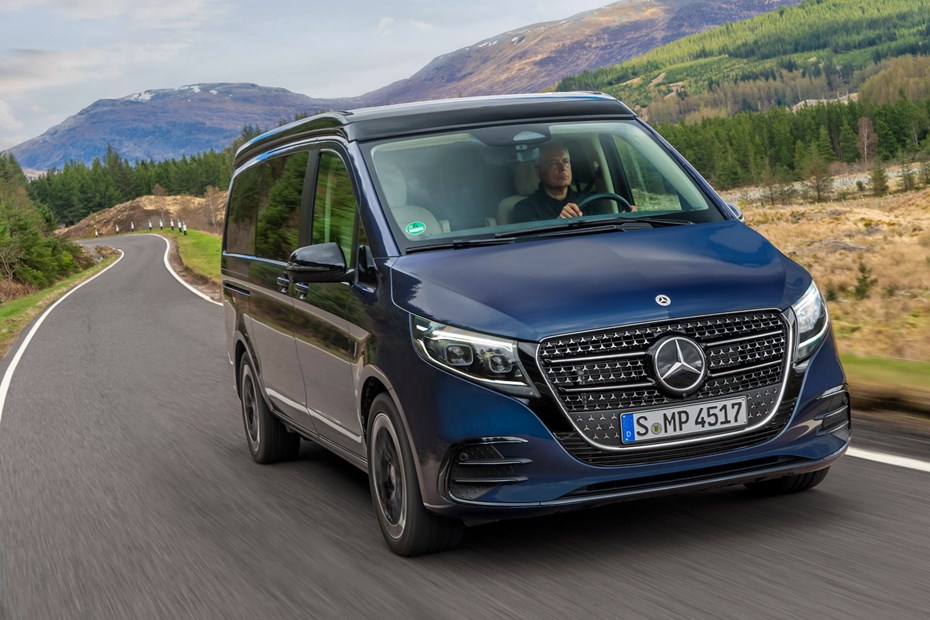 Mercedes-Benz V-Class Marco Polo campervan review - front, driving