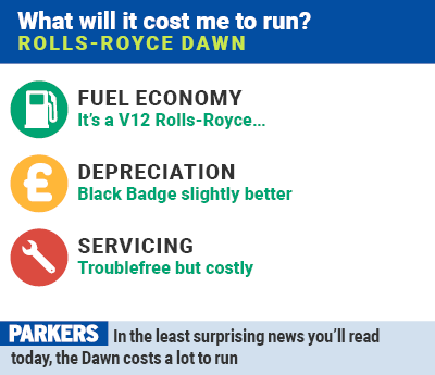 Rolls-Royce Dawn: what will it cost to run?