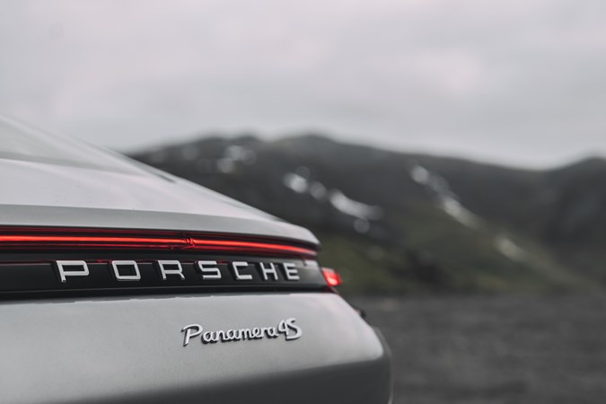 Porsche Panamera 4S rear badge