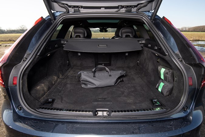 Volvo V90 review, boot space, seats raised