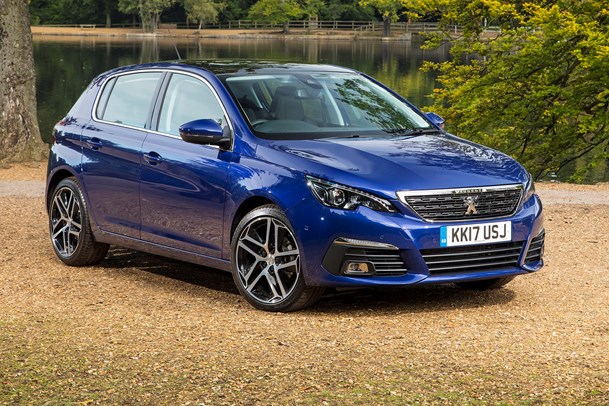 Peugeot 308 2017 front, blue