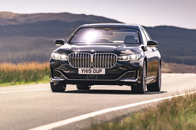BMW 7 Series review, front view, driving, running costs
