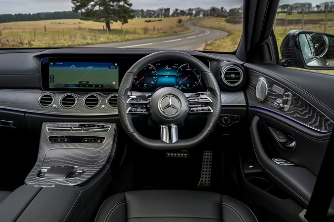 Mercedes-Benz E-Class review, interior, dashboard, steering wheel