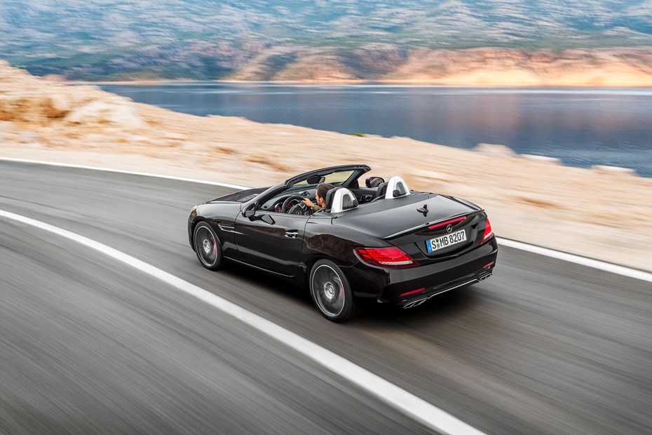 Mercedes-Benz SLC-Class driving rear