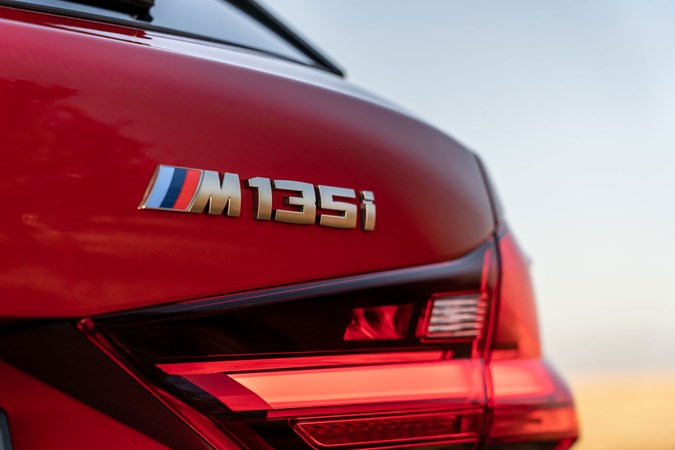 BMW M135i xDrive rear badge
